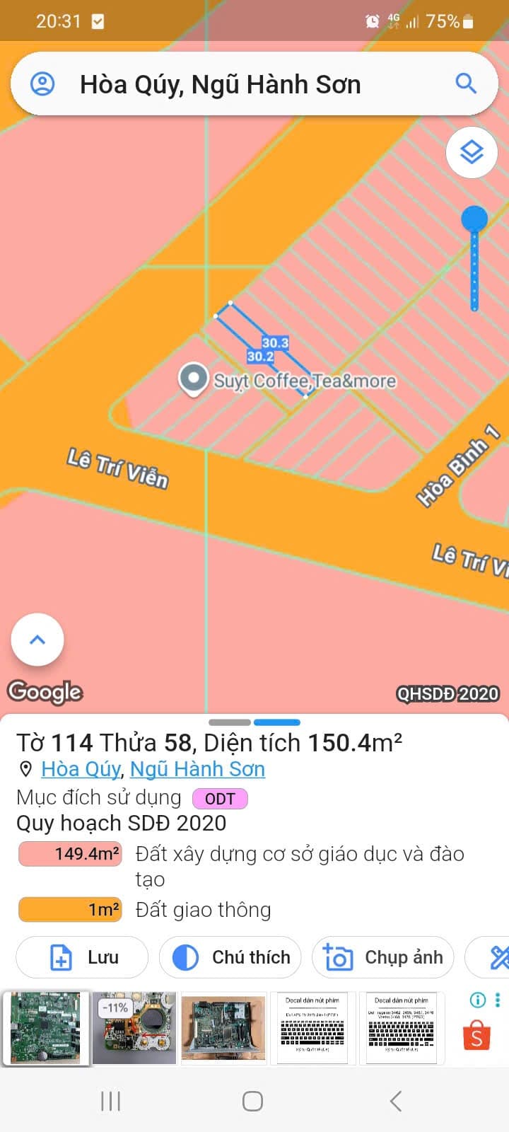 Nhà đất mặt phố, Ngũ Hành Sơn, Đà Nẵng - 151m² giá 6.1 tỷ