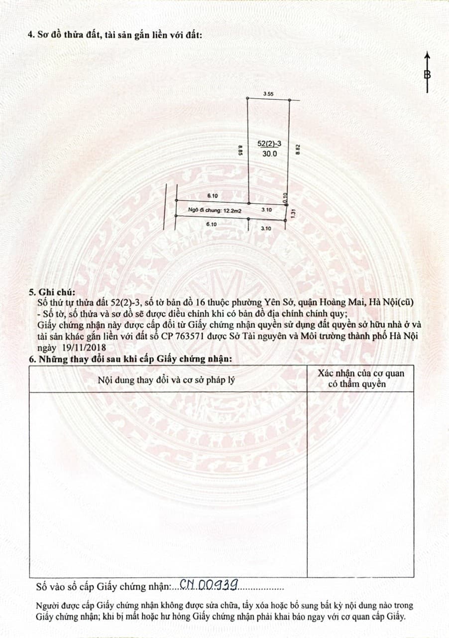 Nhà đất mặt phố, Hoàng Mai, Hà Nội - 30m² giá 6.98 tỷ