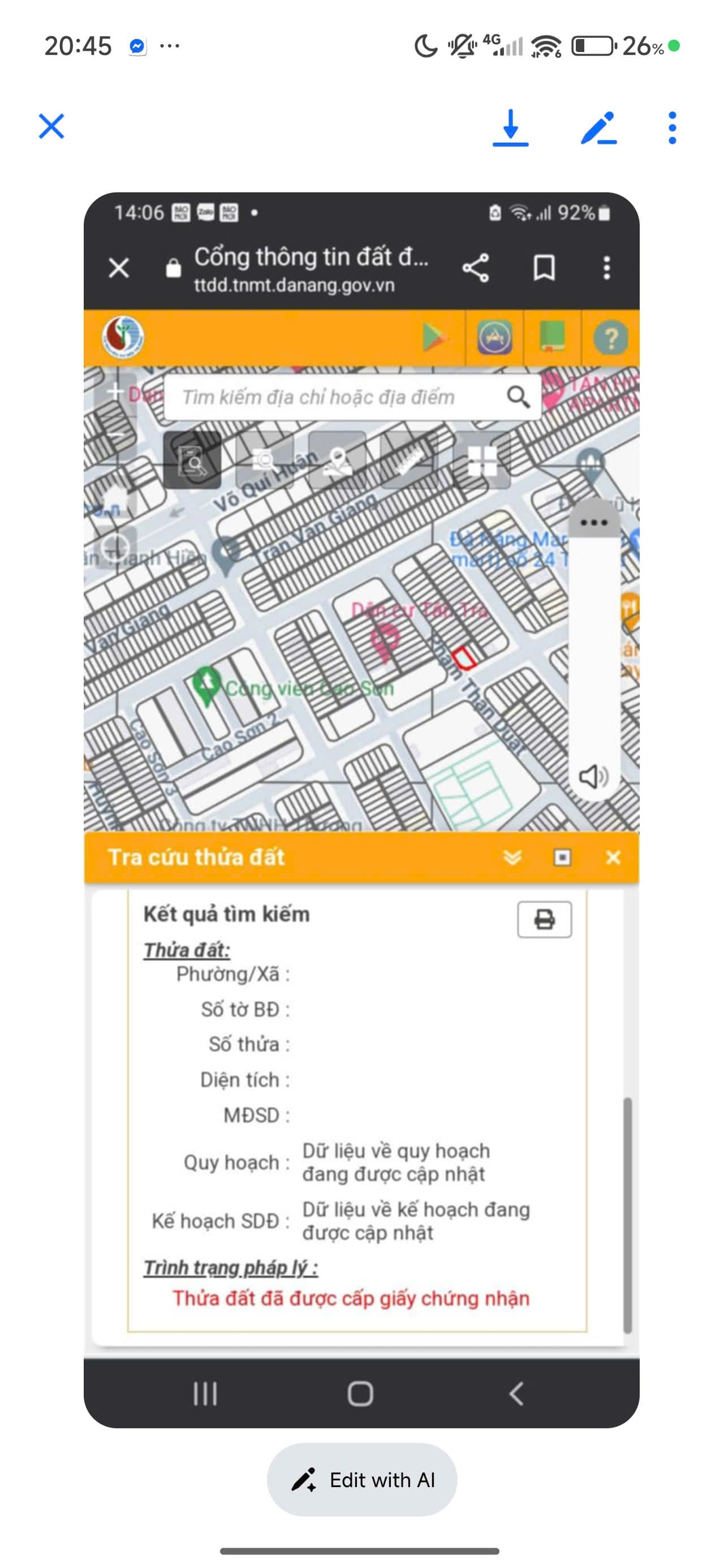 Nhà đất mặt phố, Ngũ Hành Sơn, Đà Nẵng - 158m² giá 16 tỷ