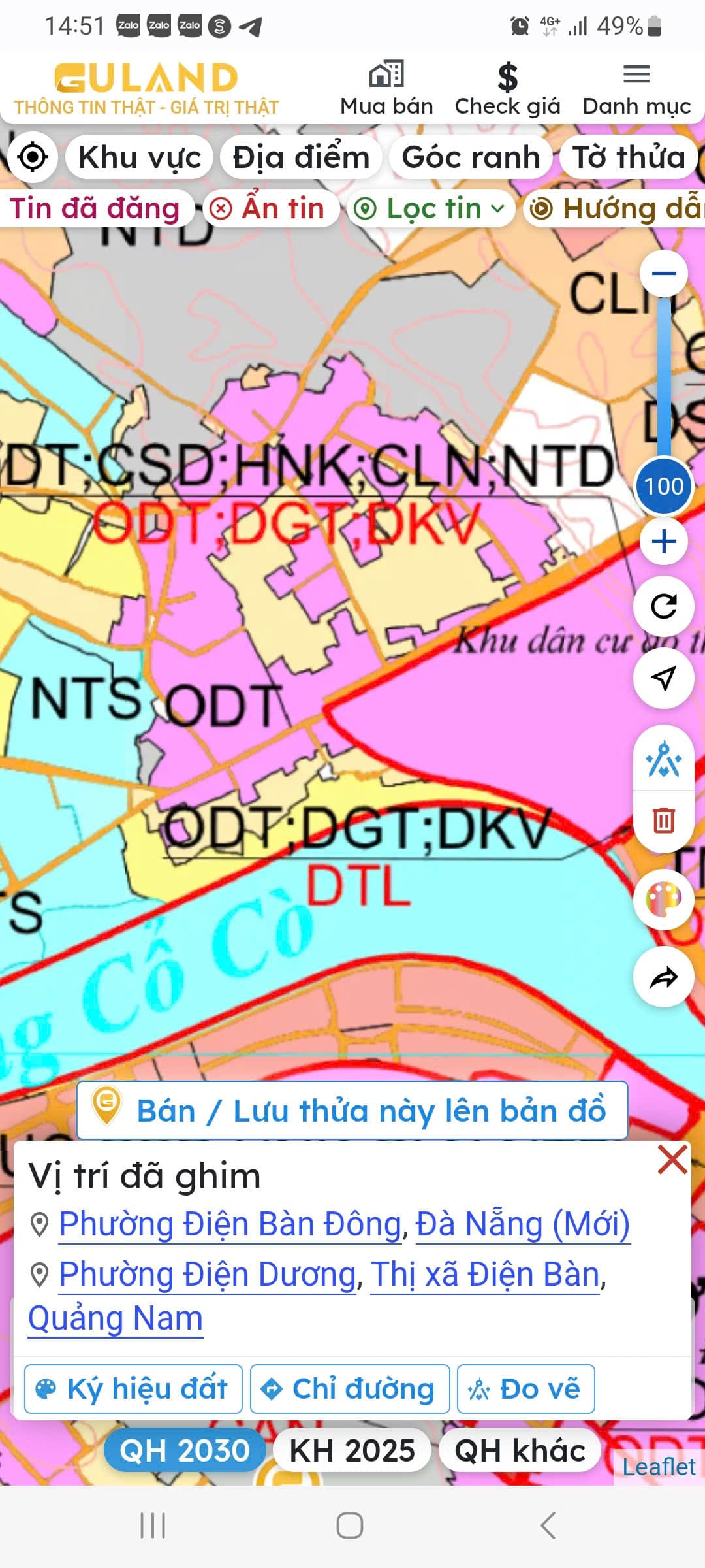 Nhà đất mặt phố, Điện Bàn, Quảng Nam - 100m² giá 1.8 tỷ