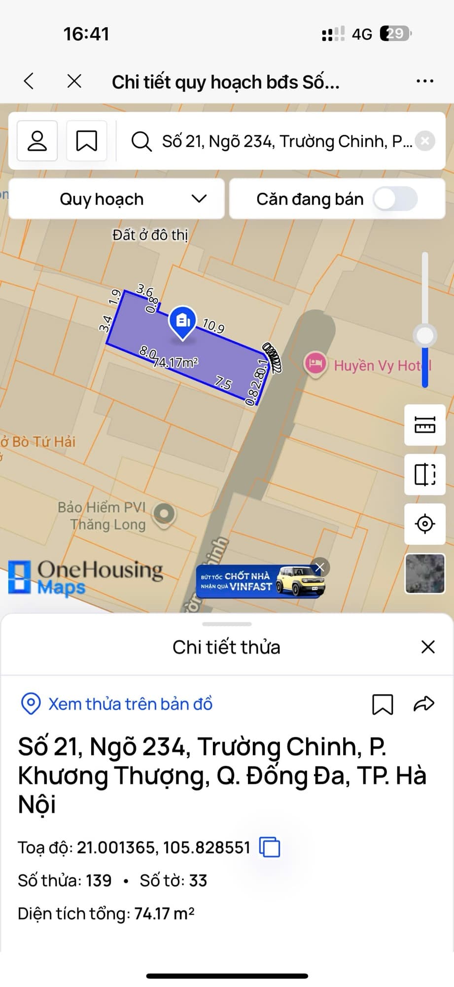 Nhà đất mặt phố, Đống Đa, Hà Nội - 83m² giá 23.5 tỷ