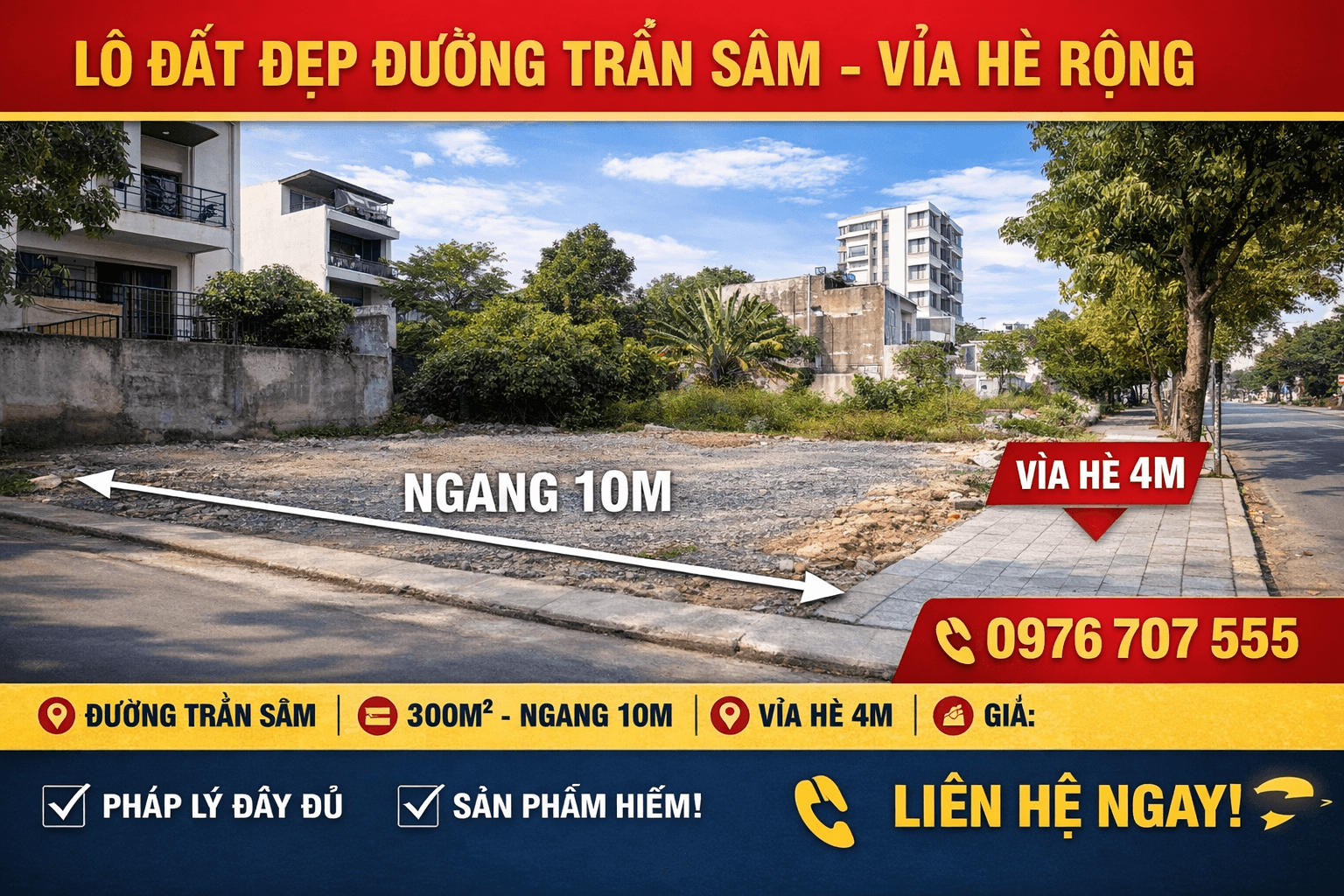 Nhà đất mặt phố, Sơn Trà, Đà Nẵng - 300m² giá 21 tỷ