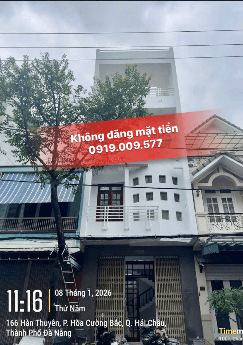 Nhà đất mặt phố, Hải Châu, Đà Nẵng - 76.5m² giá 9.8 tỷ