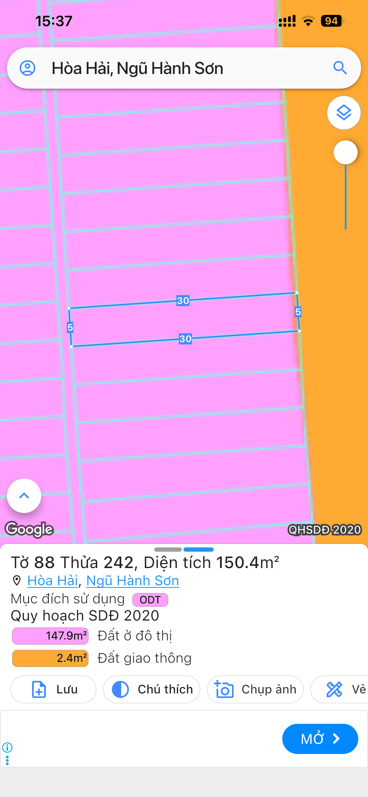 Nhà đất mặt phố, Ngũ Hành Sơn, Đà Nẵng - 450m² giá 46 tỷ
