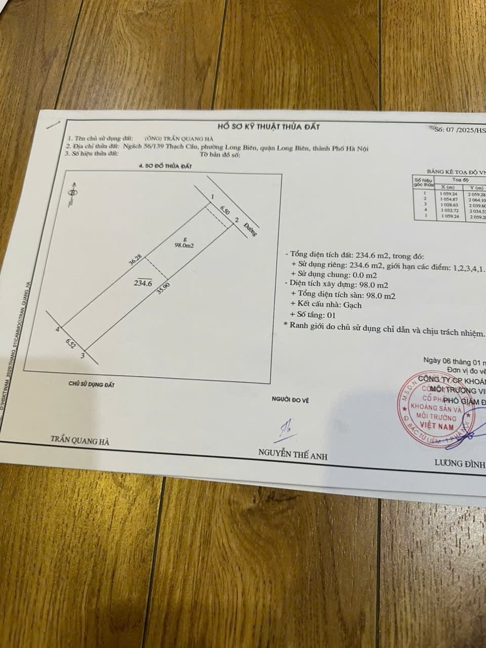 Nhà đất mặt phố, Long Biên, Hà Nội - 117m² giá 1.8 tỷ