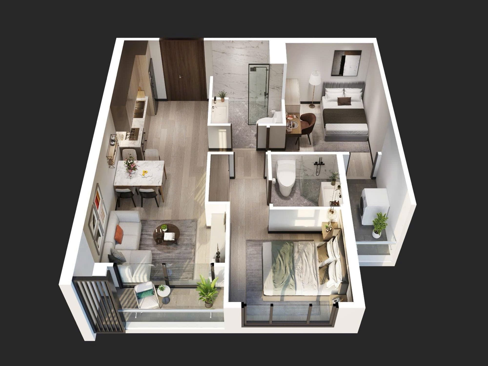 Căn hộ mặt phố Nam Từ Liêm, Hà Nội - 54m² giá 5.75 tỷ