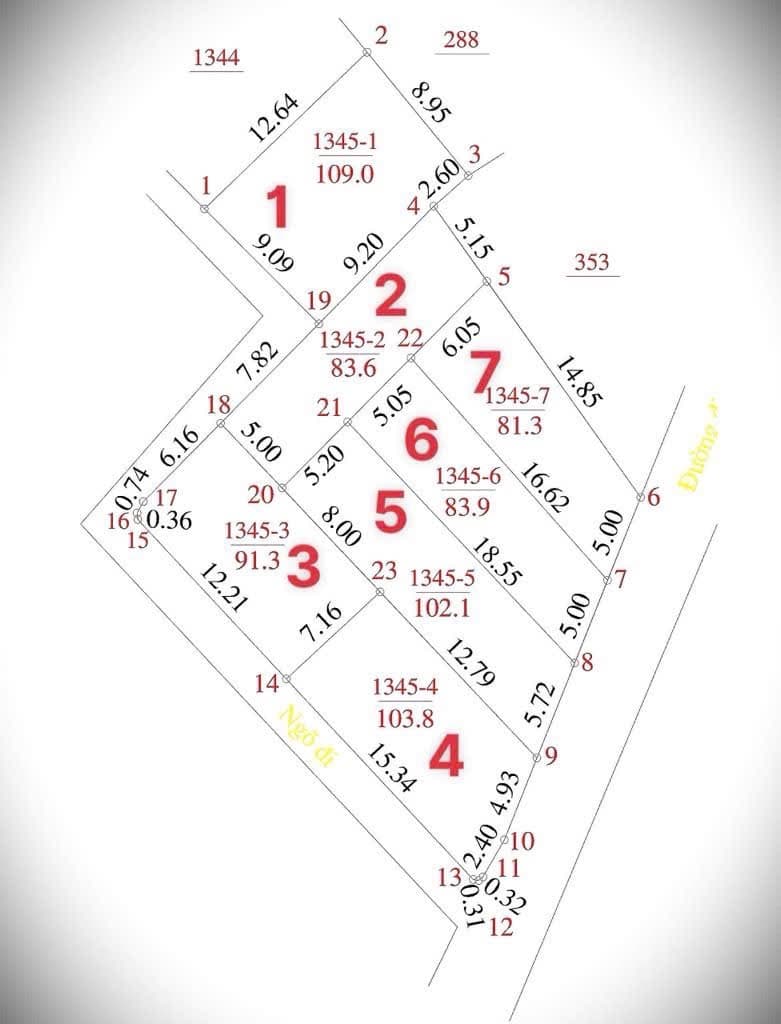 Nhà đất mặt phố, Hoài Đức, Hà Nội - 102.1m² giá 12.25 tỷ