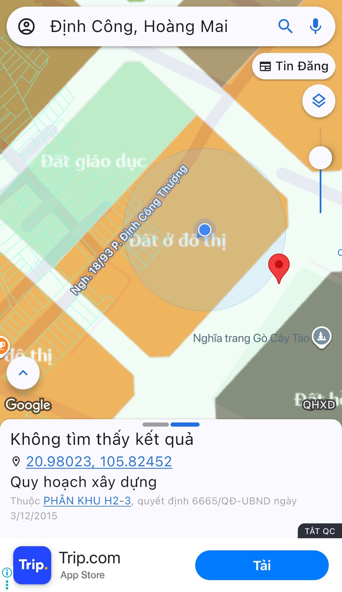 Nhà đất mặt phố, Hoàng Mai, Hà Nội - 60.2m² giá 2.85 tỷ