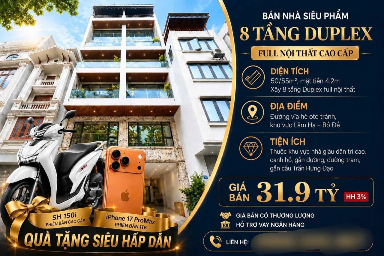 Nhà đất mặt phố, Long Biên, Hà Nội - 50m² giá 31.8 tỷ